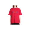 T-shirt classique « Paris Love » à manches courtes et imprimé, rouge 594599TGV435640