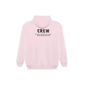 T-shirt à col rond avec imprimé alphabétique rose 578135TIV751900