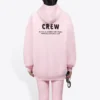 T-shirt à col rond avec imprimé alphabétique rose 578135TIV751900