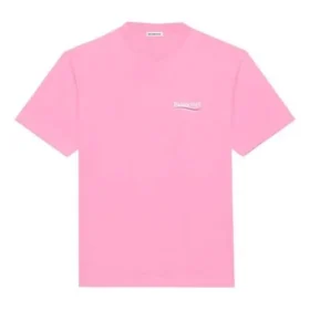 T-shirt à col rond avec logo de Political Campaign, rose/rouge 641655TJVF75713