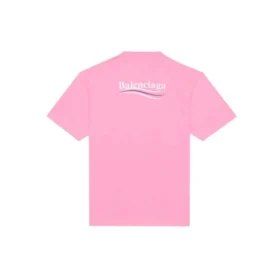 T-shirt à col rond avec logo de Political Campaign, rose/rouge 641655TJVF75713