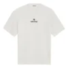 T-shirt à col rond avec logo du sponsor, blanc 612965TJVD99054