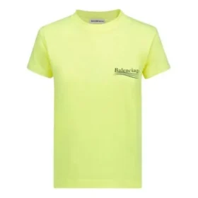 T-shirt à col rond avec logo imprimé, jaune 612964TJVF77110 T-shirt à col rond avec logo imprimé, jaune 612964TJVF77110