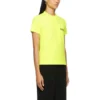 T-shirt à col rond avec logo imprimé, jaune 612964TJVF77110