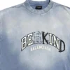 T-shirt à col rond BE KIND « Blue » 764235TPVD54313