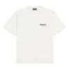 T-shirt à col rond brodé coupe large de Political Campaign « Blanc » 641655TKVJ19084