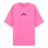 T-shirt à col rond brodé SS21 rose 641532TJVA95764