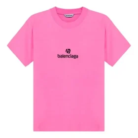 T-shirt à col rond et manches courtes avec broderie, rose 612964TJVD95764 T-shirt à col rond et manches courtes avec broderie, rose 612964TJVD95764