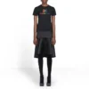 T-shirt à col rond et manches courtes avec logo dégradé arc-en-ciel, noir 570814TEV531000