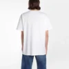 T-shirt à col rond et manches courtes Balenciaga imprimé logo pour homme, blanc 556150TYK239000