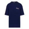 T-shirt à col rond et manches courtes imprimé SS21, bleu 641655TIV521195