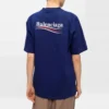T-shirt à col rond et manches courtes imprimé SS21, bleu 641655TIV521195