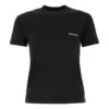T-shirt à col rond et manches courtes noir avec logo SS21 612964TJV871070
