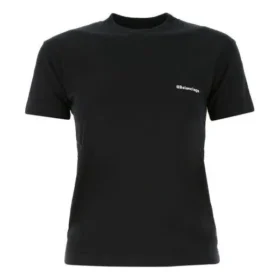T-shirt à col rond et manches courtes noir avec logo SS21 612964TJV871070 T-shirt à col rond et manches courtes noir avec logo SS21 612964TJV871070