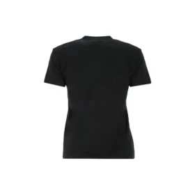 T-shirt à col rond et manches courtes noir avec logo SS21 612964TJV871070 T-shirt à col rond et manches courtes noir avec logo SS21 612964TJV871070