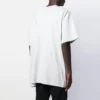 T-shirt à col rond et manches courtes pour homme Balenciaga avec logo imprimé, blanc 583214TFV652569