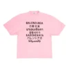 T-shirt à col rond et manches courtes rose 641532TJVI31401