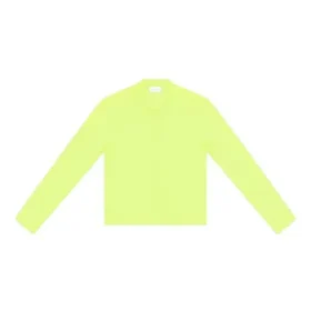 T-shirt à col rond et manches longues « Fluo Yellow » 704103TMVB77204