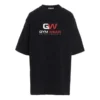 T-shirt à col rond imprimé noir 620941TIVD51000