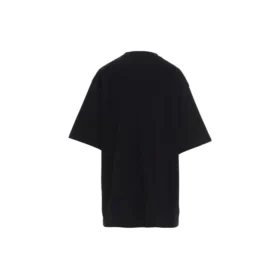 T-shirt à col rond imprimé noir 620941TIVD51000