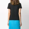 T-shirt à col rond imprimé noir 620941TIVD51000