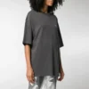 T-shirt à col rond, imprimé, petit logo, manches courtes, gris 556104TYK281055