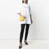 T-shirt à col rond imprimé SS21 Blanc 641655TIV549040
