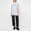 T-shirt à col rond imprimé SS21, gris 620941TIV501167