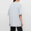 T-shirt à col rond imprimé SS21, gris 620941TIV501167