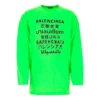 T-shirt à col rond imprimé SS21 pour homme, vert 641667TJVI34162
