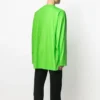 T-shirt à col rond imprimé SS21 pour homme, vert 641667TJVI34162