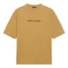 T-shirt à col rond pour homme Balenciaga à imprimé alphabétique et manches courtes, couleur kaki 620969TIV509605
