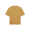 T-shirt à col rond pour homme Balenciaga à imprimé alphabétique et manches courtes, couleur kaki 620969TIV509605