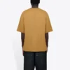T-shirt à col rond pour homme Balenciaga à imprimé alphabétique et manches courtes, couleur kaki 620969TIV509605