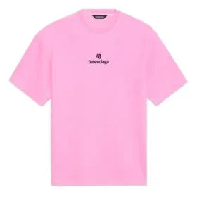T-shirt à col rond Sponsor rose/rouge 612965TJVD95764