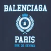 T-shirt College 1917 coupe moyenne « Blue » 612965TMV954140