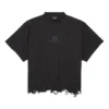 T-shirt court oversize BB Classic Balenciaga « Noir » 783399TQVS81083