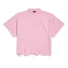 T-shirt court oversize BB Classic Balenciaga « Pink » 783399TQVS85708