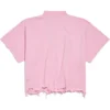 T-shirt court oversize BB Classic Balenciaga « Pink » 783399TQVS85708
