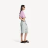 T-shirt court pour femme « 520 stickers » en vieux rose/blanc