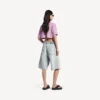 T-shirt court pour femme « 520 stickers » en vieux rose/blanc