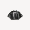 T-shirt court pour femme, noir T-shirt court pour femme, noir
