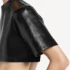 T-shirt court pour femme, noir T-shirt court pour femme, noir