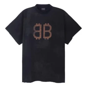 T-shirt Crypto Oversize « Black Faded » 739028TOVN81055