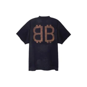 T-shirt Crypto Oversize « Black Faded » 739028TOVN81055