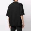 T-shirt décontracté Balenciaga SS21 pour homme, imprimé, large, à manches courtes, noir 641614TJV801070