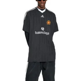T-shirt de foot oversize Balenciaga x adidas « Black » 723663TNV131000