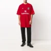 T-shirt de foot oversize « Red White » 641666TJV056540