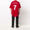 T-shirt de foot oversize « Red White » 641666TJV056540