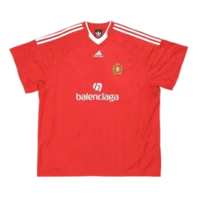 T-shirt de football Balenciaga x adidas Oversized « Rouge » 723663TNV136400